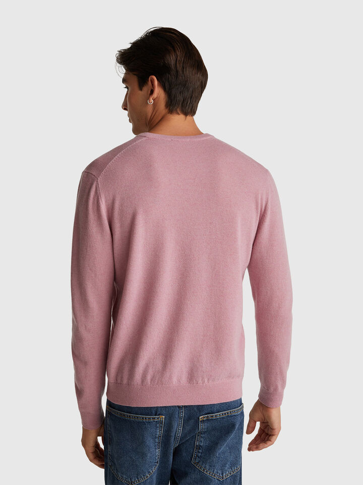 V NECK SWEATER L/S Herren image number 2